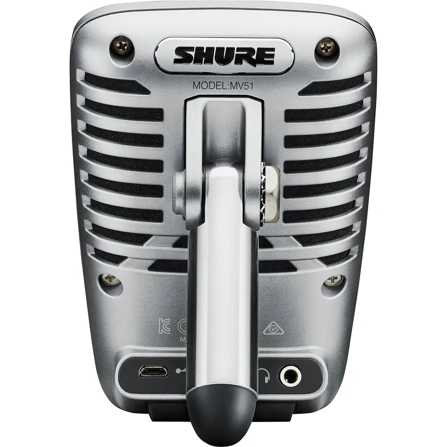 Shure MV51-DIG Micrófono USB Condensador de Diafragma Grande Para Podcast y Home Studio 2