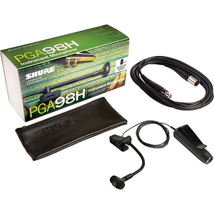 Shure PGA98H-XLR Micrófono Condensador Cardioide de Clip Para Instrumentos de Viento y Bronce