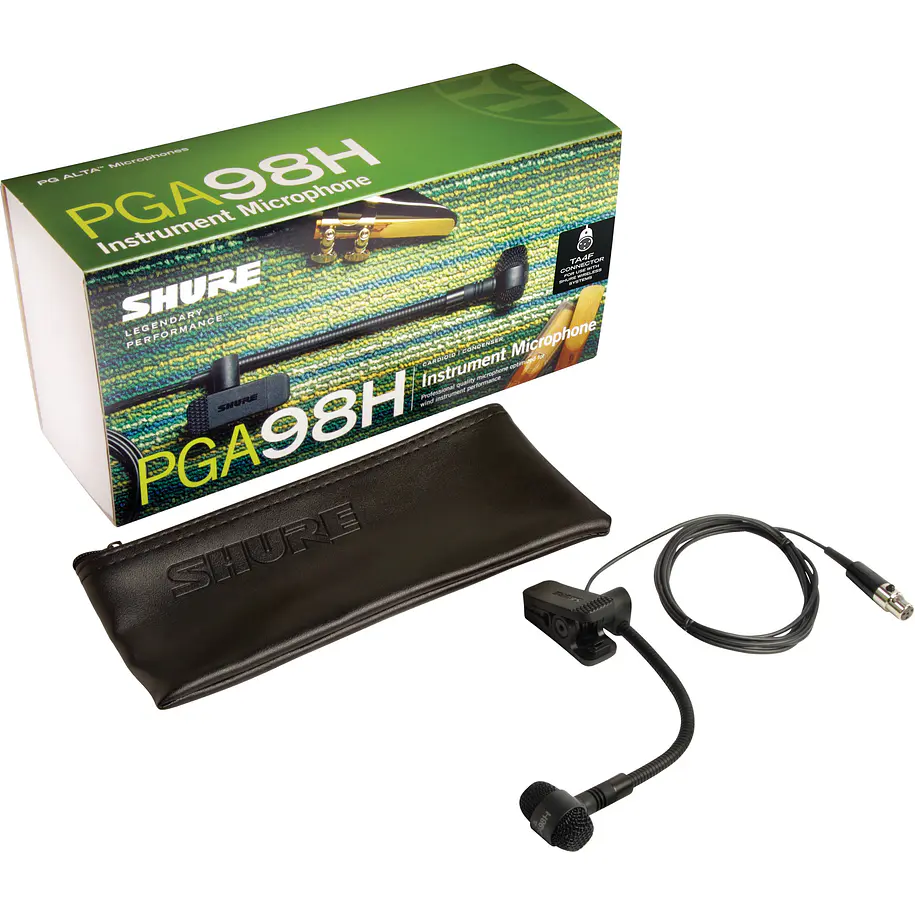 Shure PGA98H-TQG Micrófono de Condensador Cardioide Para Instrumentos de Viento con Conector TA4F 2