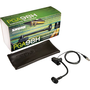 Shure PGA98H-TQG Micrófono de Condensador Cardioide Para Instrumentos de Viento con Conector TA4F