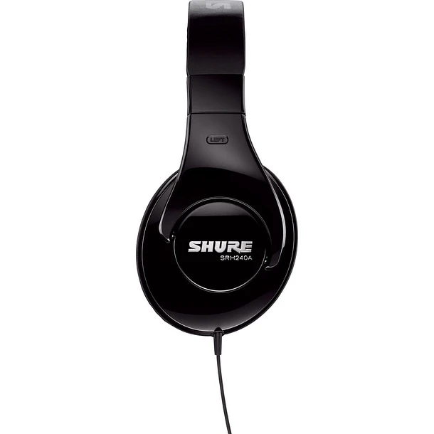 Shure SRH240A-BK Audífonos Cerrados Over-Ear Con Drivers de 40 mm Livianos y Cómodos 3