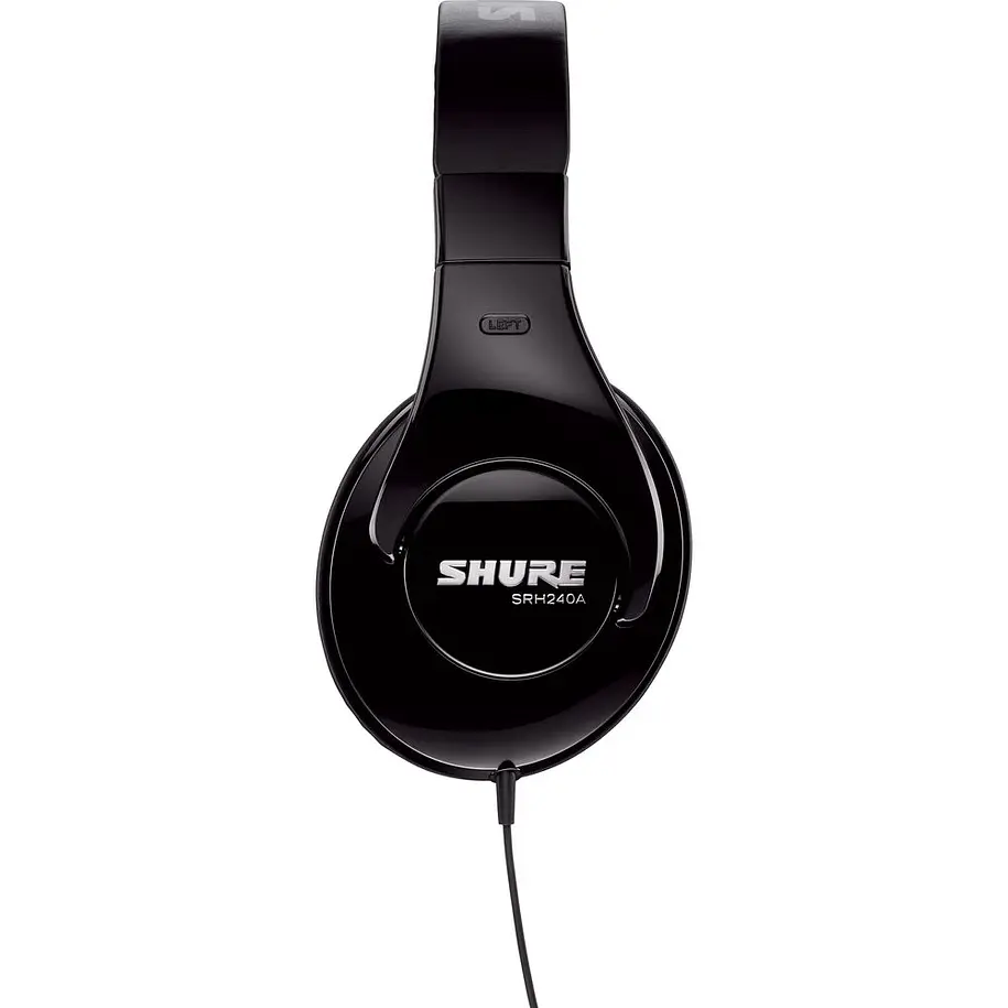 Shure SRH240A-BK Audífonos Cerrados Over-Ear Con Drivers de 40 mm Livianos y Cómodos 3