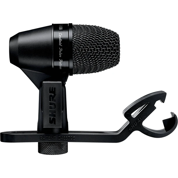 Shure PGA56-XLR Micrófono Dinámico Cardioide Para Caja y Toms Con Soporte de Aro y Cable XLR 1