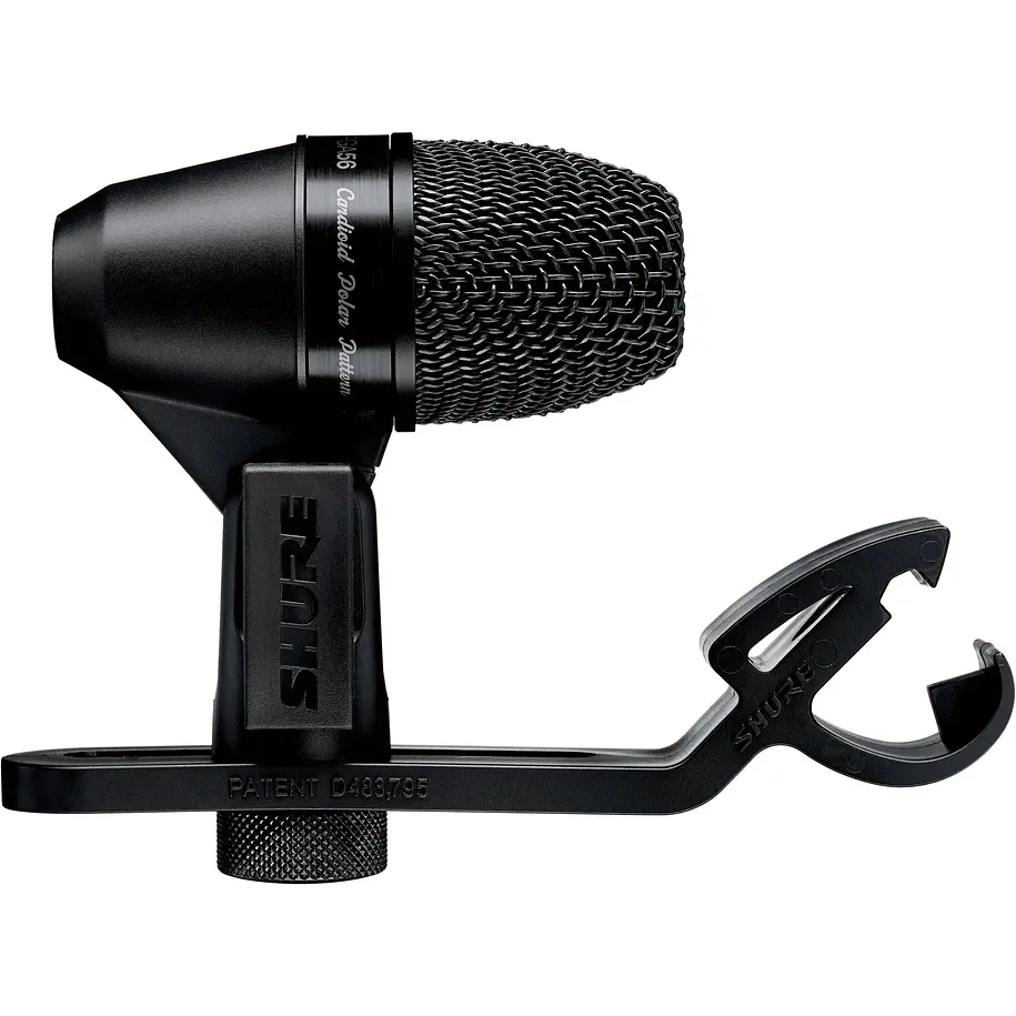 Shure PGA56-XLR Micrófono Dinámico Cardioide Para Caja y Toms Con Soporte de Aro y Cable XLR 1