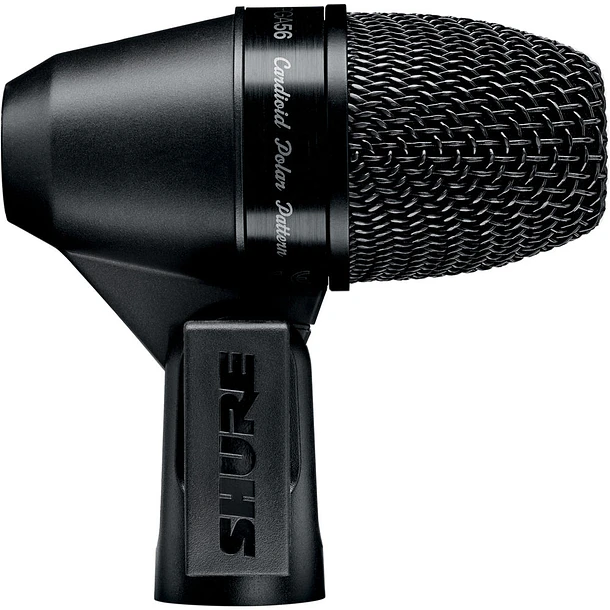 Shure PGA56-XLR Micrófono Dinámico Cardioide Para Caja y Toms Con Soporte de Aro y Cable XLR 6