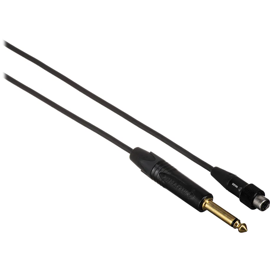 Shure WA305 Cable de Instrumento Plug 6,3 mm a TA4F de 91 cm Para Transmisores Inalámbricos 1