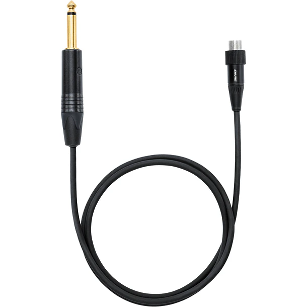Shure WA305 Cable de Instrumento Plug 6,3 mm a TA4F de 91 cm Para Transmisores Inalámbricos 2