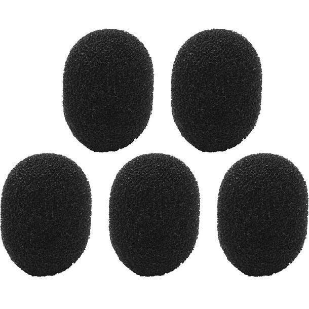 Shure RPM304 Cortaviento de Espuma Para Micrófonos MC50B, WL50, WL51 y Beta 53 Negro Pack de 5 1