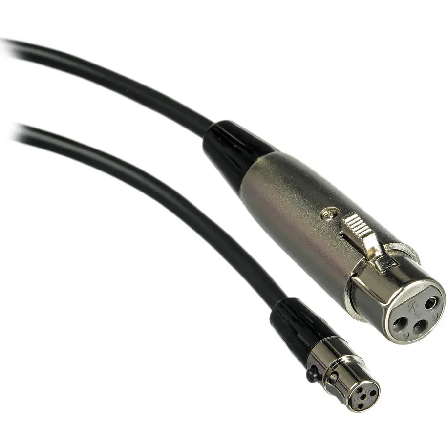 Shure WA310 Cable Adaptador TA4F a XLR Hembra de 1,2 m Para Transmisores Bodypack 1
