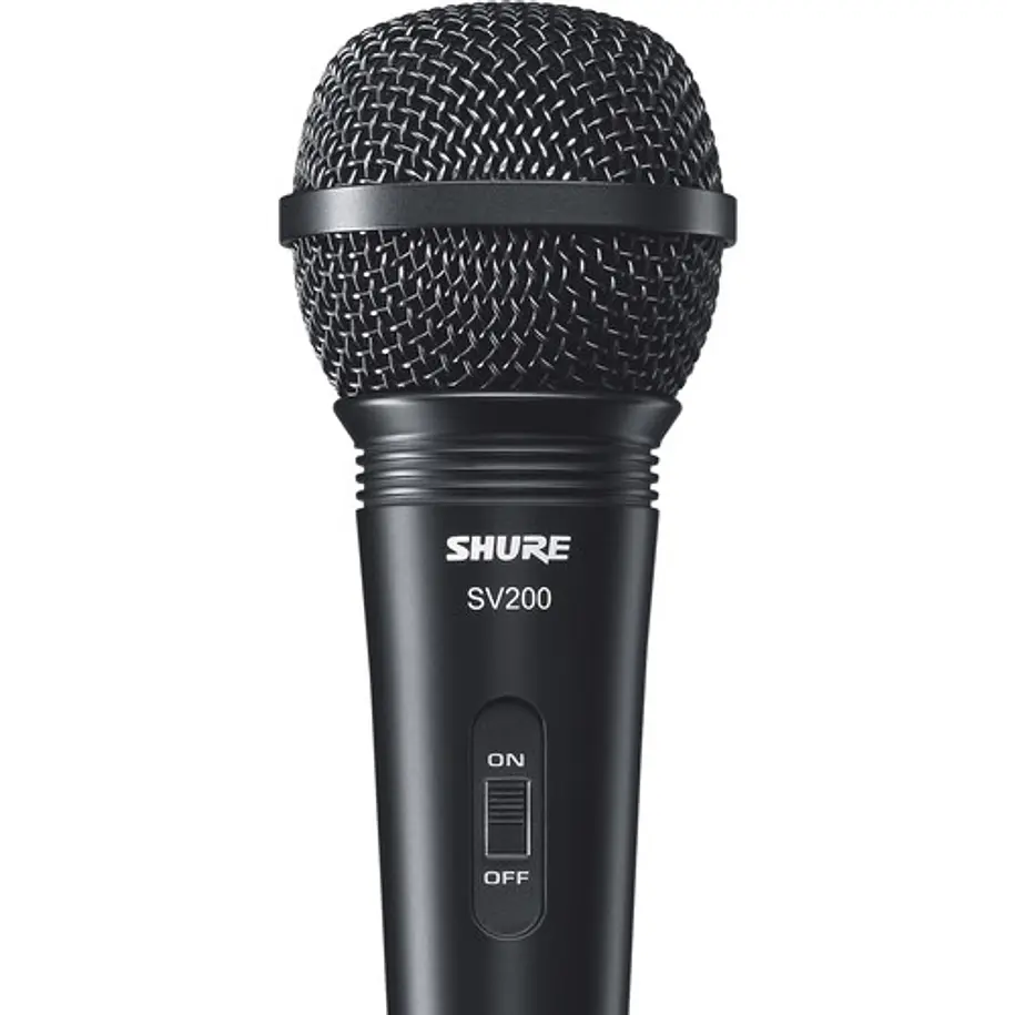 Shure SV200 Micrófono Vocal Dinámico Cardioide Con Rejilla Resistente a Golpes y Cable XLR 2