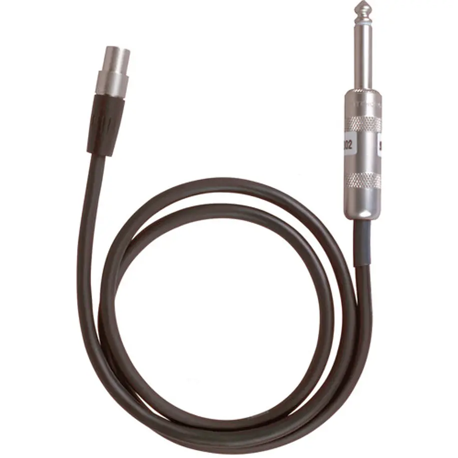 Shure WA302 Cable de Instrumento Plug 6,3 mm a TA4F de 76 cm Para Transmisores Inalámbricos 1