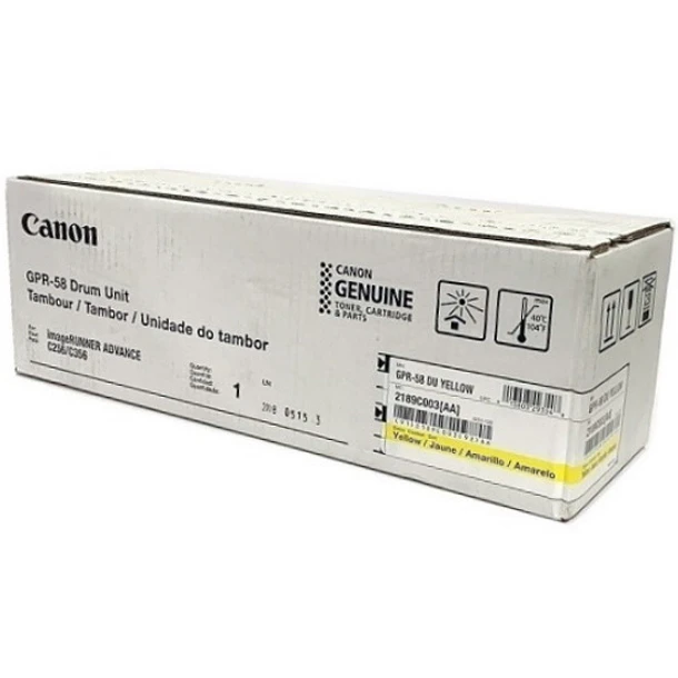 Canon GPR-58 Unidad de Tambor Amarillo Para imageRUNNER ADVANCE C256/C356 y DX C257/C357 2