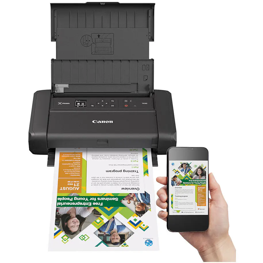 Canon PIXMA TR160 Impresora Portátil Inalámbrica Wi-Fi Con Pantalla OLED Para Imprimir en Movimiento 2