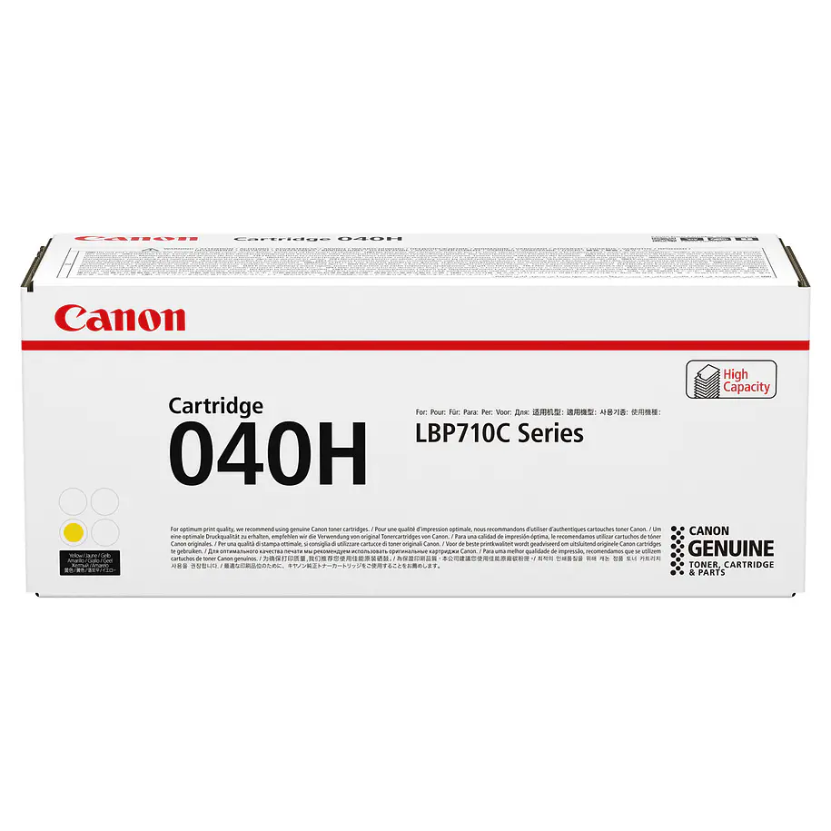 Canon 040H Tóner Amarillo Alta Capacidad Para imageCLASS LBP712Cdn 1