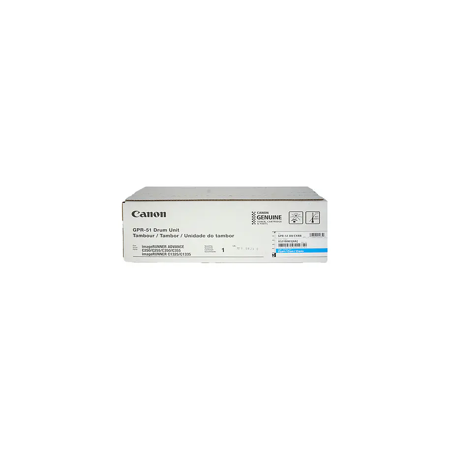 Canon GPR-51 Unidad de Tambor Cian Para imageRUNNER ADVANCE C250/C255 y C350/C355 1