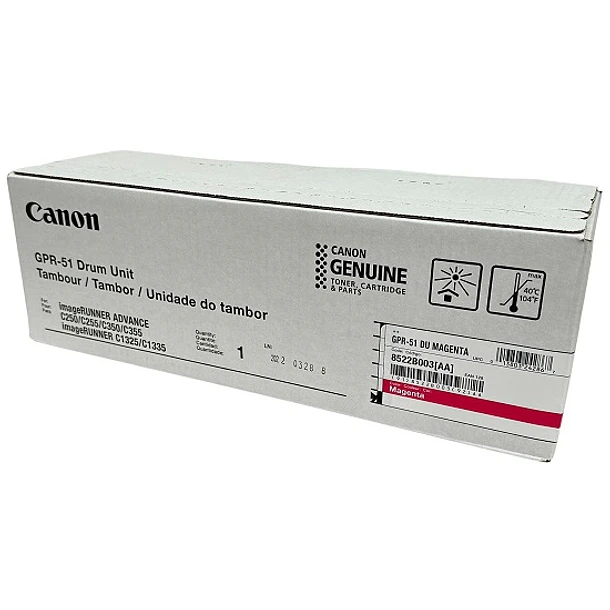 Canon GPR-51 Unidad de Tambor Magenta Para imageRUNNER ADVANCE C250/C255 y C350/C355 3