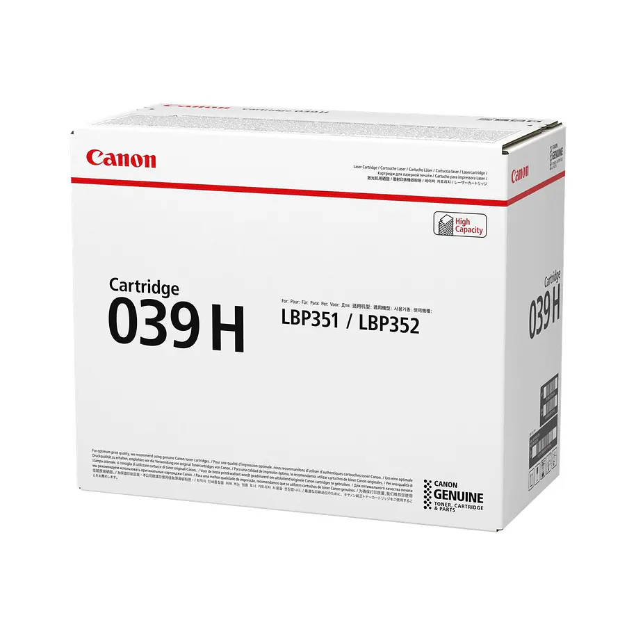 Canon 039H Tóner Negro Alta Capacidad Para imageCLASS LBP351 y LBP352 4