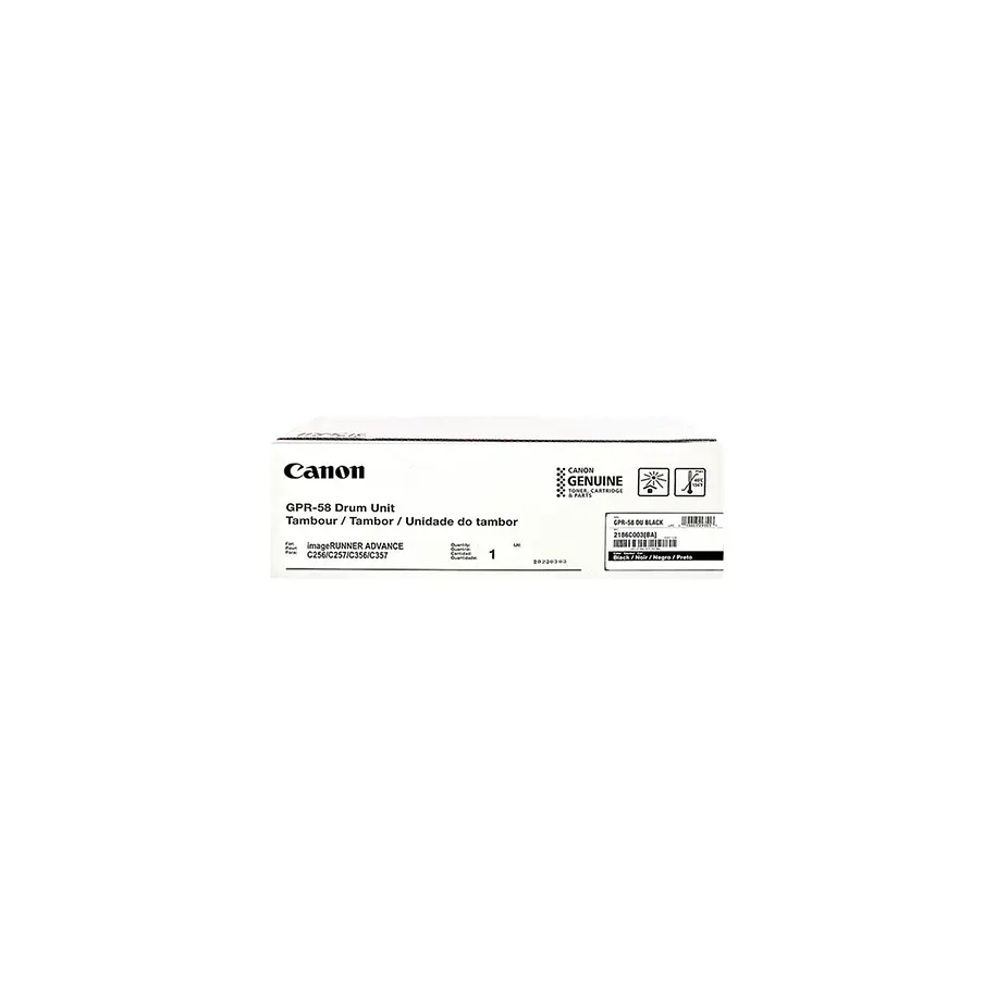 Canon GPR-58 Unidad de Tambor Negro Para imageRUNNER ADVANCE C256/C356 y DX C257/C357 1