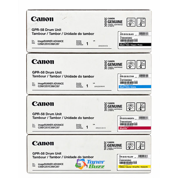Canon GPR-58 Unidad de Tambor Negro Para imageRUNNER ADVANCE C256/C356 y DX C257/C357 4