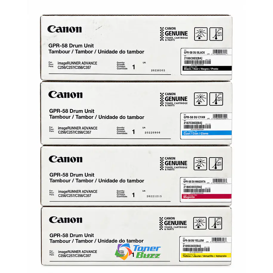 Canon GPR-58 Unidad de Tambor Negro Para imageRUNNER ADVANCE C256/C356 y DX C257/C357 4