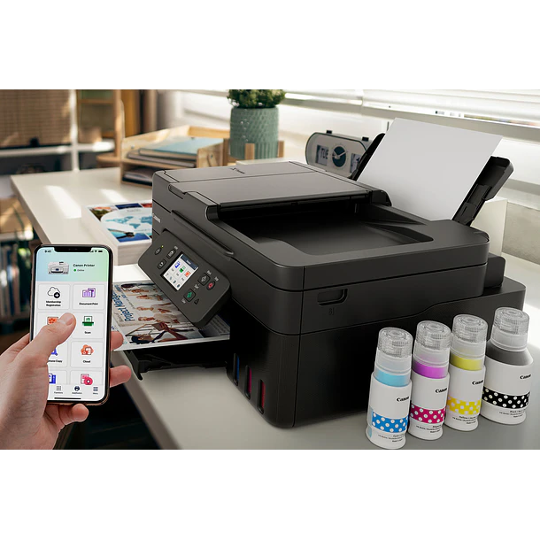 Canon PIXMA G4180 Multifuncional Tinta Continua MegaTank Con ADF, Dúplex y Wi-Fi Para Hogar y Oficina 4