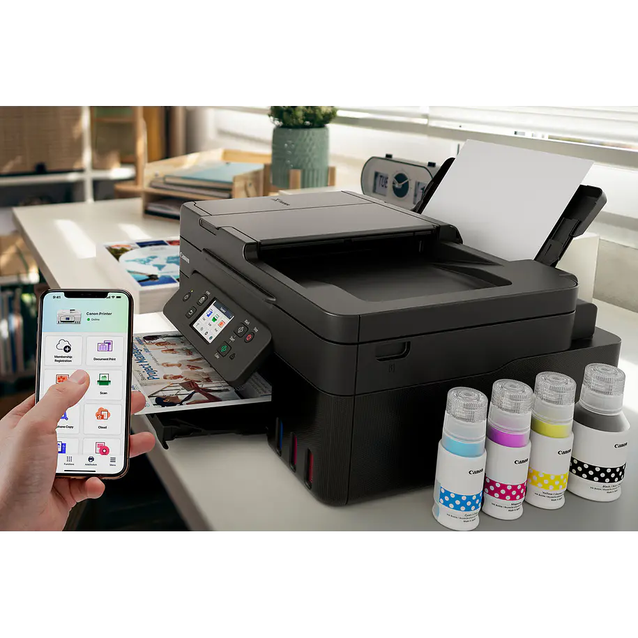 Canon PIXMA G4180 Multifuncional Tinta Continua MegaTank Con ADF, Dúplex y Wi-Fi Para Hogar y Oficina 4