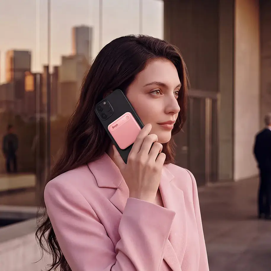 Boya Notra Neo Asistente IA Notas Voz y Grabadora de Llamadas Color Pink 2