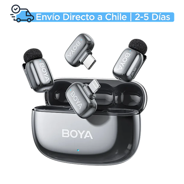 Boya BOYAMINI 2-03 Micrófono Inalámbrico Doble Lightning Para iPhone Con Estuche de Carga 2