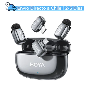 Boya BOYAMINI 2-03 Micrófono Inalámbrico Doble Lightning Para iPhone Con Estuche de Carga