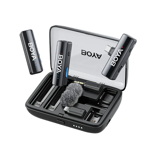 Boya BOYALINK V2.0 C2 Micrófono Inalámbrico Doble USB-C y 3.5mm Con Estuche de Carga 2