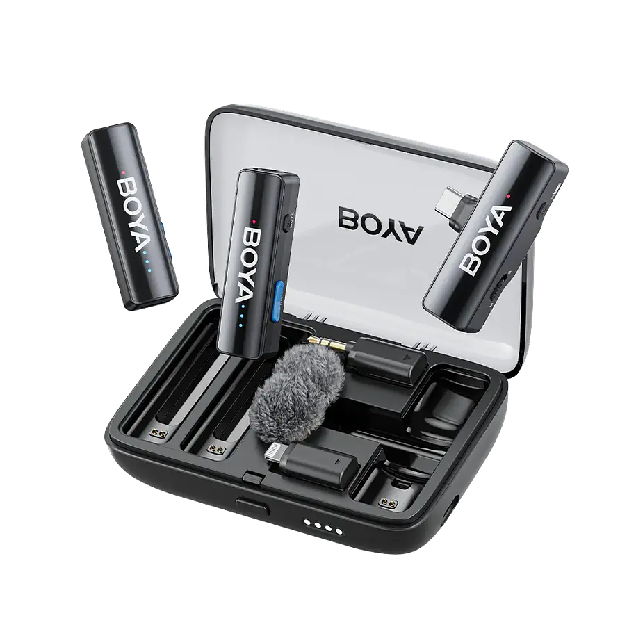 Boya BOYALINK V2.0 C2 Micrófono Inalámbrico Doble USB-C y 3.5mm Con Estuche de Carga 2