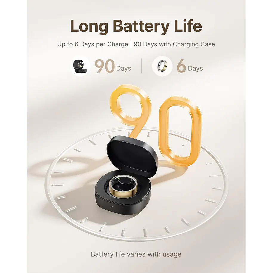 Boya BOYACARE Ring Anillo Inteligente de Salud y Sueño Color Dorado Talla 9 5