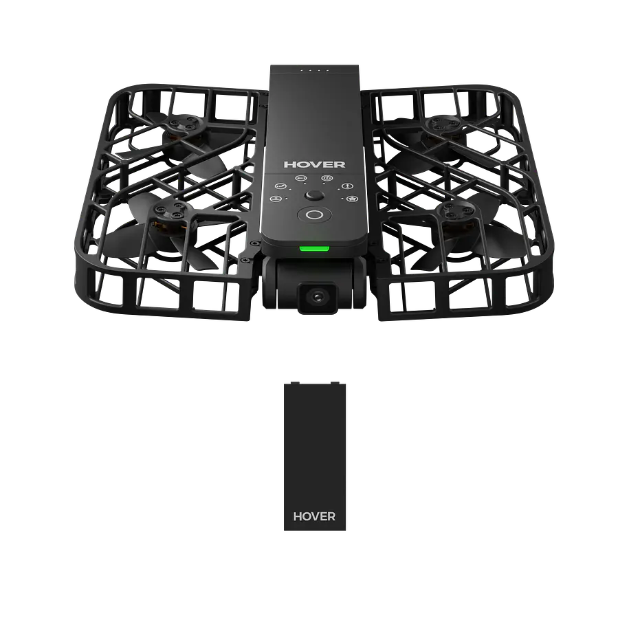 HOVERAir X1 Combo Dron Cámara Autónoma Plegable Negro 125 g Con 2 Baterías y Hub de Carga HA10001 1