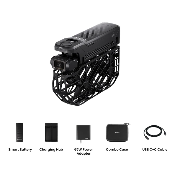 HOVERAir X1 PRO Combo Dron Cámara Autónoma 4K60 Con 3 Baterías, Hub de Carga y Estuche HA10002 2