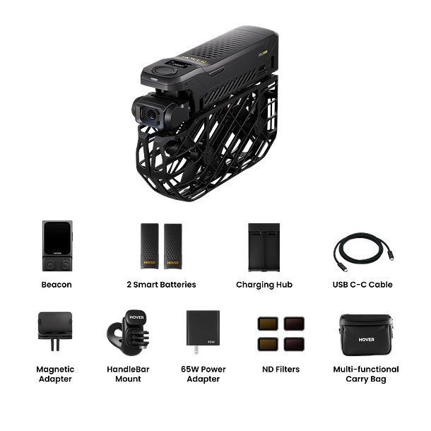 HOVERAir X1 PROMAX Cycling Combo Dron Cámara Autónoma 8K Con Beacon, JoySticks y Kit Para Ciclismo HA10005 2