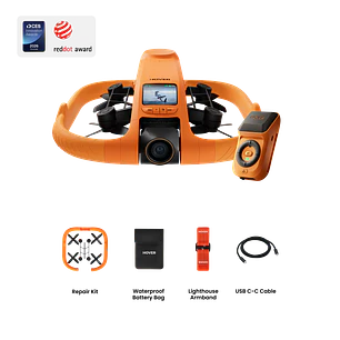 HOVERAir AQUA Basic Combo Dron Cámara Autónoma Flotante IP67 Para Deportes Acuáticos HA10006