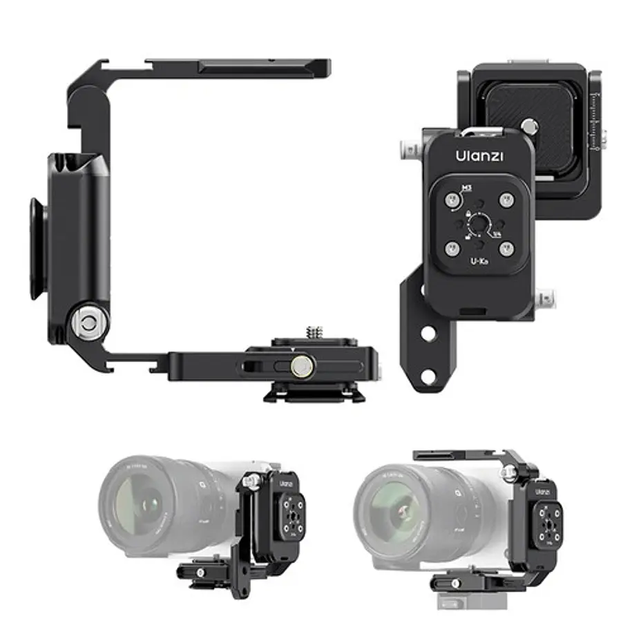 Ulanzi XJ01 Uka Jaula Plegable Universal Para Cámaras con Empuñadura 2 en 1 UL-C116 3