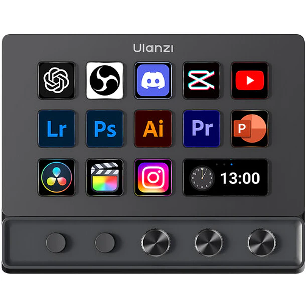 Ulanzi D200X Consola Creativa Todo en Uno con 14 Teclas LCD y Hub 8 en 1 UL-A045 2