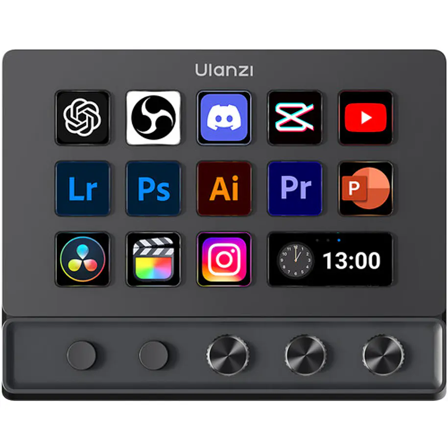 Ulanzi D200X Consola Creativa Todo en Uno con 14 Teclas LCD y Hub 8 en 1 UL-A045 2