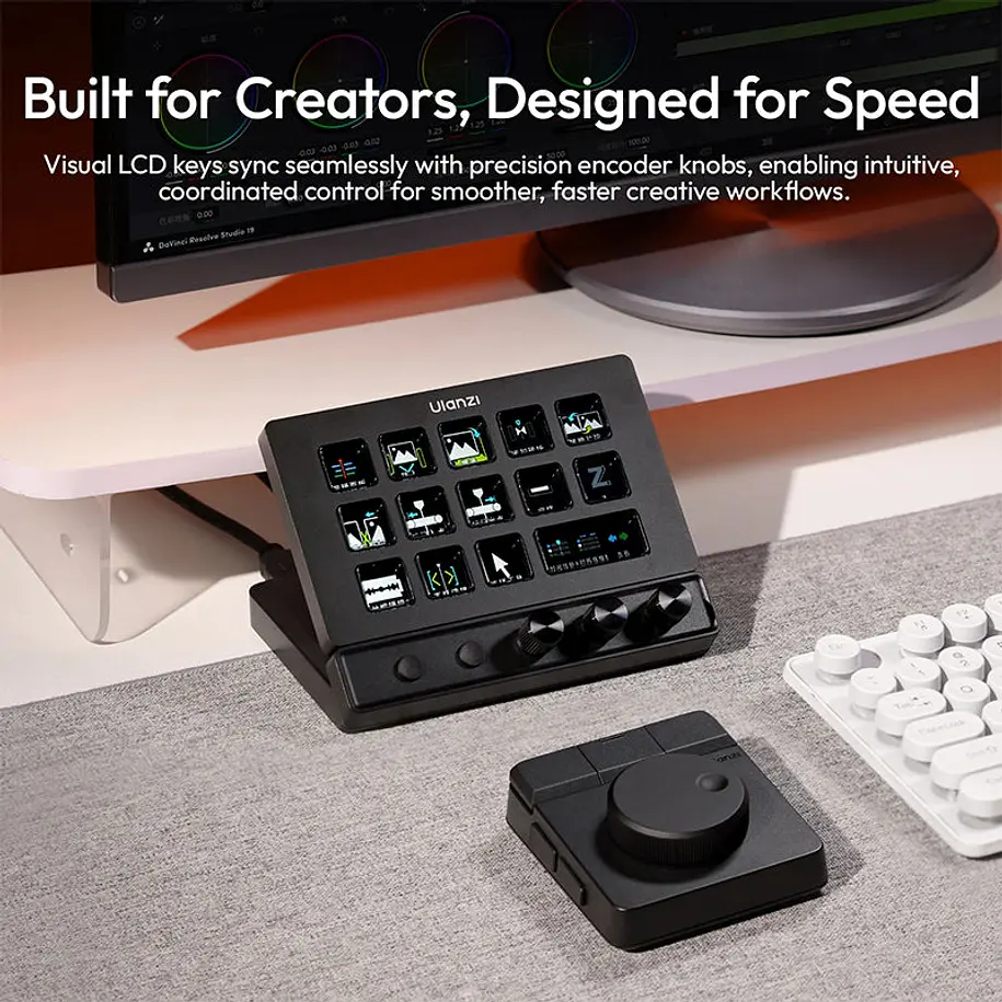 Ulanzi D200X Consola Creativa Todo en Uno con 14 Teclas LCD y Hub 8 en 1 UL-A045 10