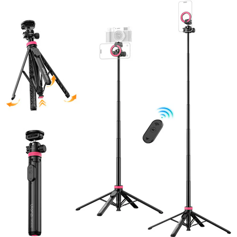 Ulanzi MT-44 M Palo Selfie Trípode 2 en 1 Magnético y Rosca 1/4 UL-S053 9