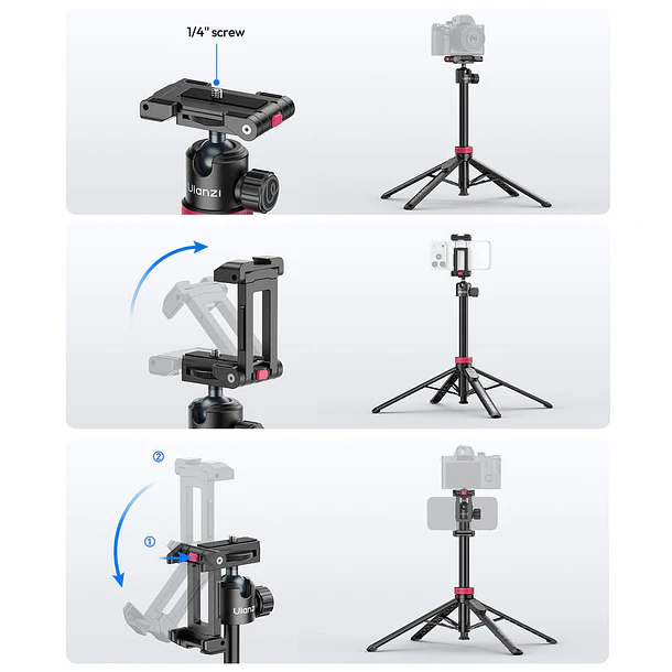 Ulanzi MT-44 B Palo Selfie Trípode 2 en 1 con Control Bluetooth UL-S056 2