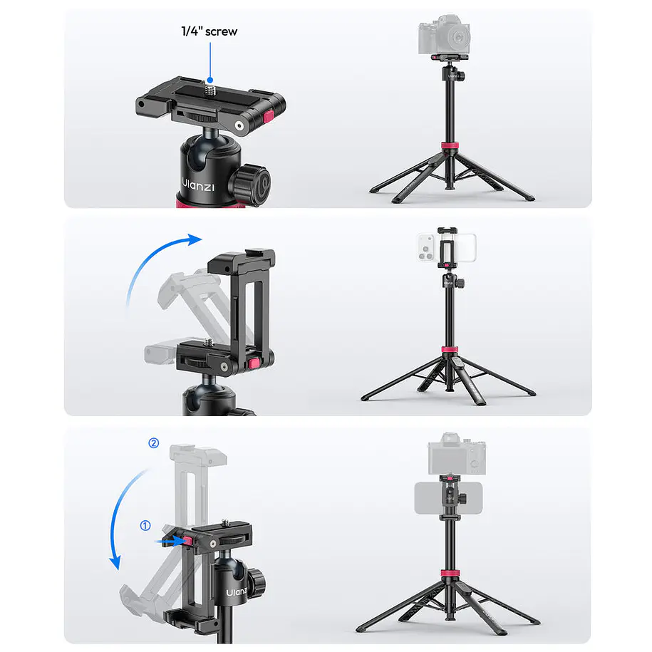 Ulanzi MT-44 B Palo Selfie Trípode 2 en 1 con Control Bluetooth UL-S056 2