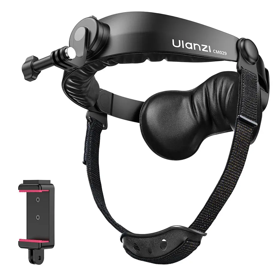 Ulanzi HERO 01 Soporte de Cabeza Para Cámaras Deportivas y Celular con Zapata Fría UL-C098A 8