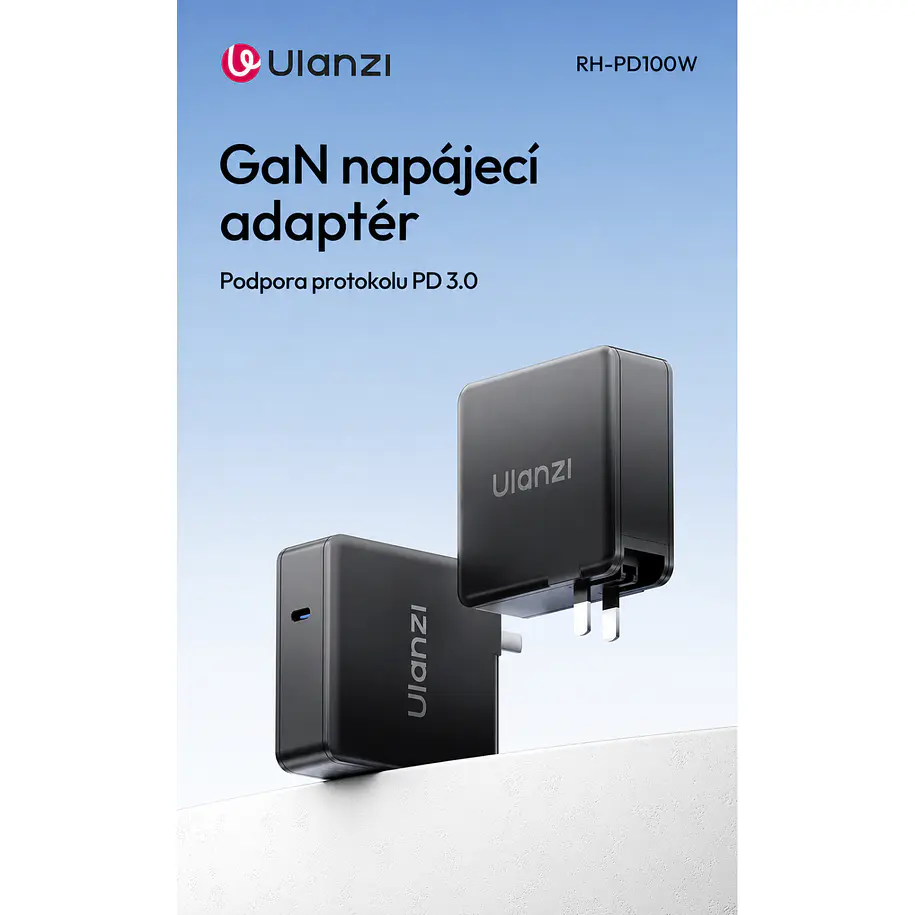 Ulanzi RH-PD100W Cargador GaN USB-C 100W PD 3.0 Enchufe Europeo UL-E008 5