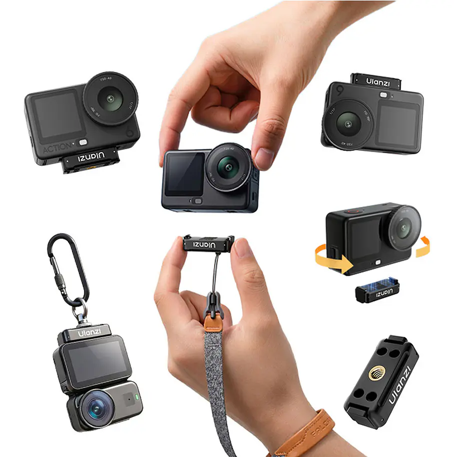 Ulanzi OA26 Adaptador Magnético Liberación Rápida Colgable Para DJI Osmo Action 6 y Nano UL-C122 7