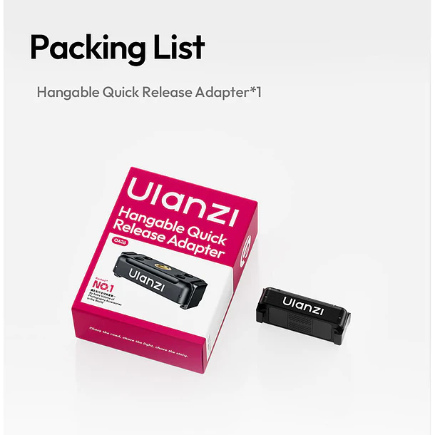 Ulanzi OA26 Adaptador Magnético Liberación Rápida Colgable Para DJI Osmo Action 6 y Nano UL-C122 8