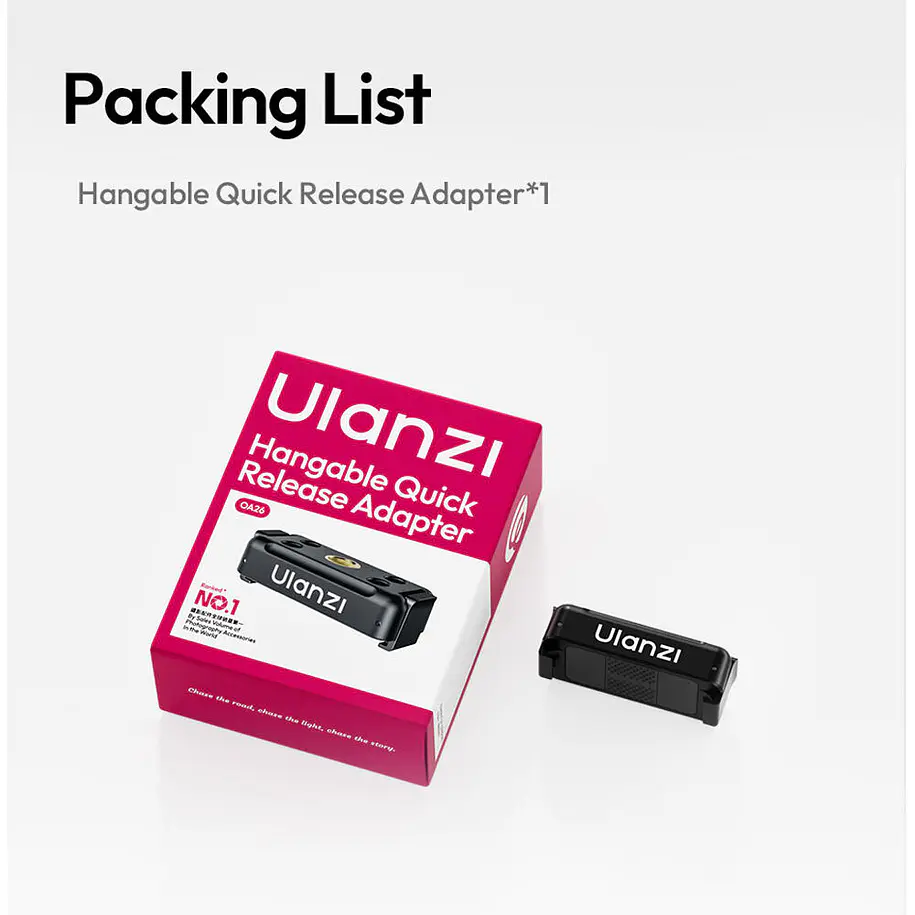 Ulanzi OA26 Adaptador Magnético Liberación Rápida Colgable Para DJI Osmo Action 6 y Nano UL-C122 8