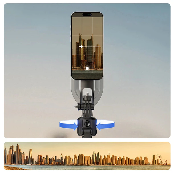 Ulanzi TT23M Palo Selfie Trípode con Seguimiento Automático y Soporte Magnético UL-T201 10
