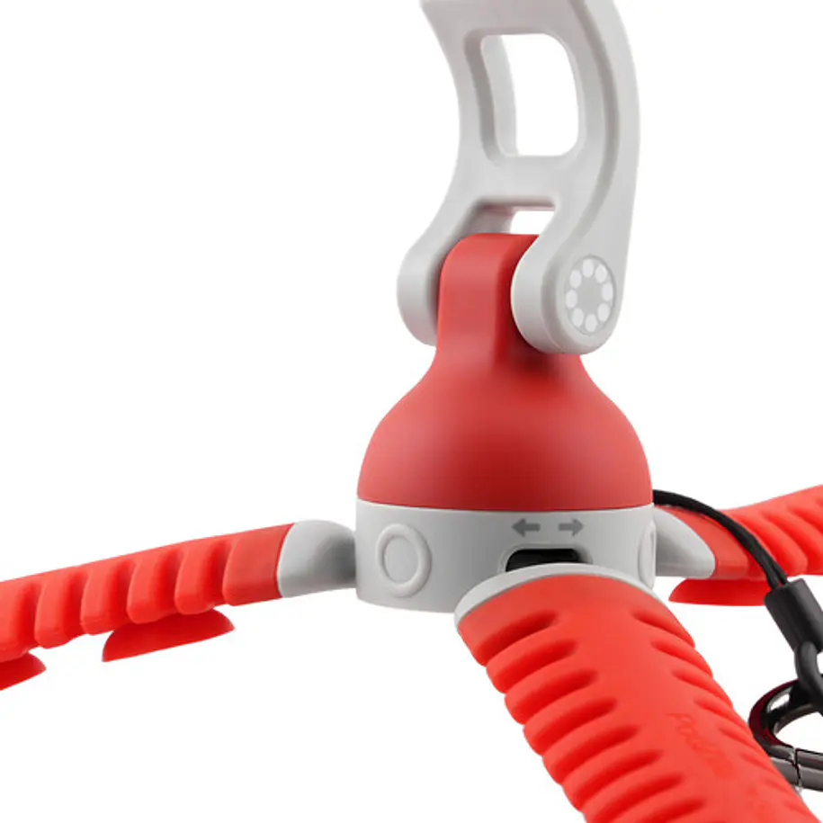 Joby PodZilla Octo PZ01 Trípode Flexible con Ventosas y Montura MagSafe Para Celular Rojo JB0003MT 5
